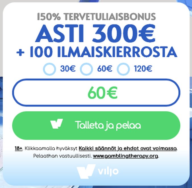Pelataan Kasinon tervetuliaisbonus Pelataan Kasinon tervetuliaisbonus